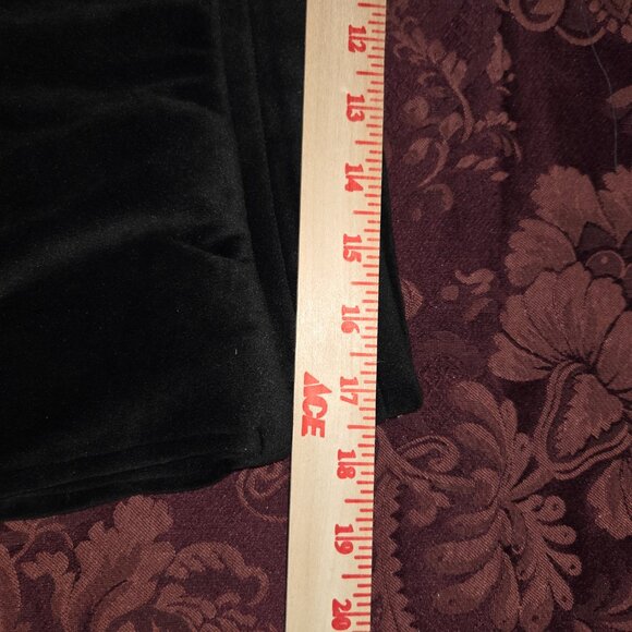 Cuddl Duds Black Velour Pants Size Large 29" inseam - Picture 4 of 5